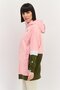 Women Embroidered Logo Hooded Sweatshirts, Pink - 2