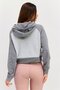 Women Sportswear Fit Hooded Outdoor Sweatshirt, Grey - 3