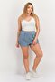 Women Sportswear Fit Training Shorts, Dusty Blue - 4