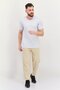 Men Sportswear Fit Short Sleeves Training T-shirt, Silver Mist - 2