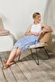 Women Wrap Around Tie Skirt, Blue