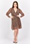 Women Floral Print Mini Dress, Multicolor - 4