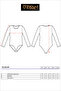 Özkan 0600 Women's Cotton Lycra Long Sleeve Round Collar Hooked Snap Knitted Body - 6
