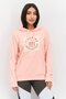 Women Sportswear Fit Long Sleeves Outdoor Sweatshirt, Pink