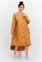 Women Sportswear Fit Quilted Outdoor Trench Coat, Brown