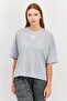 Women Sportswear Fit Short Sleeve Training T-Shirts, Light Grey