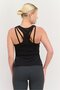 Women Sportswear Fit Sleeveless Training Top, Charcoal - 3