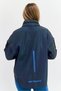 Women Sportswear Fit Long Sleeve Outdoor Hooded Jacket, Grey - 3