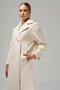 Double Breasted Mid-Length Oversize Coat EKRU 3860-Y - 5