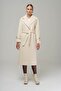 Low Sleeve Oversize Coat with Snap Snap Closure Sleeve Placket EKRU 3933 - 6