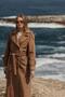 Low Sleeve Epaulet Detailed Double-Breasted Oversize Coat K. Kamel 3062 - 2