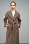 Reglan Sleeve Snap Closure Maxi Coat Latte 3063-Y - 2