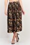 Women Floral Printed Basic Midi Skirt, Multicolor