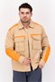 Men Sportswear Fit Long Sleeves Outdoor Jacket, Brown
