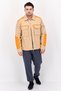 Men Sportswear Fit Long Sleeves Outdoor Jacket, Brown - 4