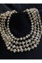 Heart Cut Enamel Baroque Pearl Necklace - 3