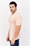 Men Crew Neck Short Sleeve Plain T-Shirt, Petal Pink - 2
