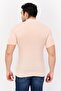 Men Crew Neck Short Sleeve Plain T-Shirt, Petal Pink - 3