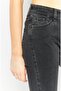 Women Skinny Fit Washed Stretchable Straight Leg Denim, Black - 3