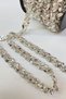 Iron-On Little Shuttle Stone Evening Dress Strip Border - 3