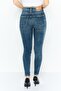 Women Supper Skinny Fit Washed Stretchable Jeans, Blue - 4