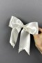 Pearl Design Bow Hair Clip - 3
