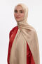 Idol Satin Janjan Shawl - Light Biscuit