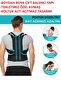 Unisex Black Double Underwire Upright Posture Anti Humpback Orthopedic Waist Back Shoulder Supporting Corset