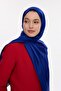 Idol Satin Janjan Shawl - Cobalt Blue - 3