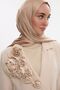 Idol Satin Janjan Shawl - Gold