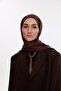 Idol Satin Janjan Shawl - Brown - 3