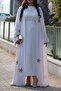 Ecru Star Detail Abaya - 2