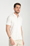 Lucero Men's White 100% Cotton Non-Shrink Slim Fit Slim Polo Neck Sports Shirt - 4
