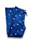 Women's Navy Blue Starry Fleece Pocket Winter Thick Quality Pajama Bottoms - 3