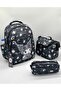 Girl's Primary School Bag 3-Piece Tiny Set Orthopedic Black Primary School Bag