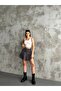Women's Black Pleated Skirt - 2