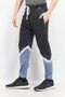 Men Regular Fit Tie Dye Drawstring Jogger Pants, Navy - 2