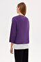 Contrast Detailed Three Quarter Sleeve Knitwear Blouse - 4