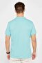 Men's Slim Fit Slim Fit 100% Cotton Plain Pique Mint Polo Collar T-Shirt - 5