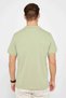 Men's Slim Fit Slim Fit 100% Cotton Plain Pique Green Polo Collar T-Shirt - 5