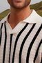 Men's Slim Fit Slim Fit Knitted Breathable Non-Curling Collar Polo Neck T-Shirt - 4