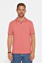 Men's Slim Fit Slim Fit 100% Cotton Plain Pique Buttonless Powder Polo Neck T-Shirt - 3
