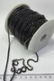 Black Metal Slot Strip with Crystal Stone 12 mm 5 Meters - 3