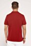 Men's Slim Fit Slim Fit 100% Cotton Plain Pique Claret Red Polo Collar T-Shirt - 5