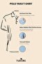 Men's Slim Fit Slim Fit Cotton Soft Texture Breathable Fabric Anti-Curling Collar Blue Polo Collar T-Shirt - 8