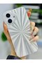 iPhone 16 Compatible Silver Prism Design Silicone Case