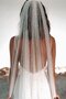 Pearl Embroidered Bridal Veil with Buckle