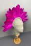 Fuchsia Hera Feather and Stone Bridal Henna Crown Accessory - 4