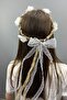 Simple Design Flower and Lace Outer Shoot Bridal Crown Hair Accessory