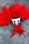 Maya Feather Crystal Beaded Bridal Henna Tiara and Earring